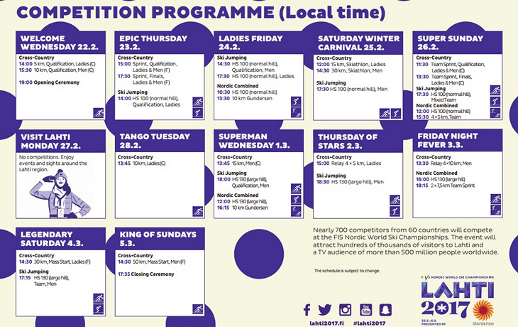 Расписание чемпионата мира