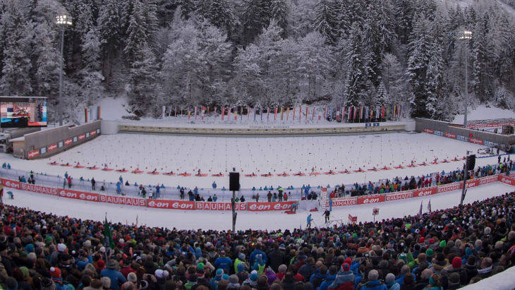 Биатлонная арена в Рупольдинге