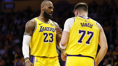 Лука Дончич и Леброн Джеймс