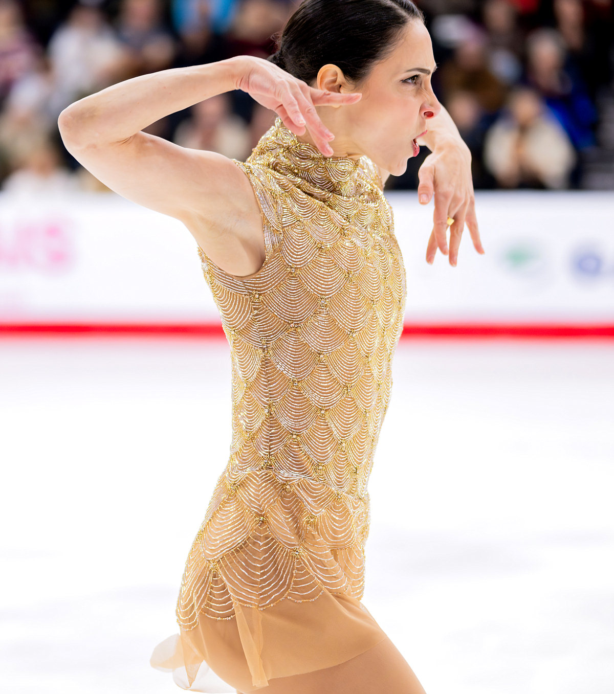 Дианна Стеллато-Дудек в золотом платье