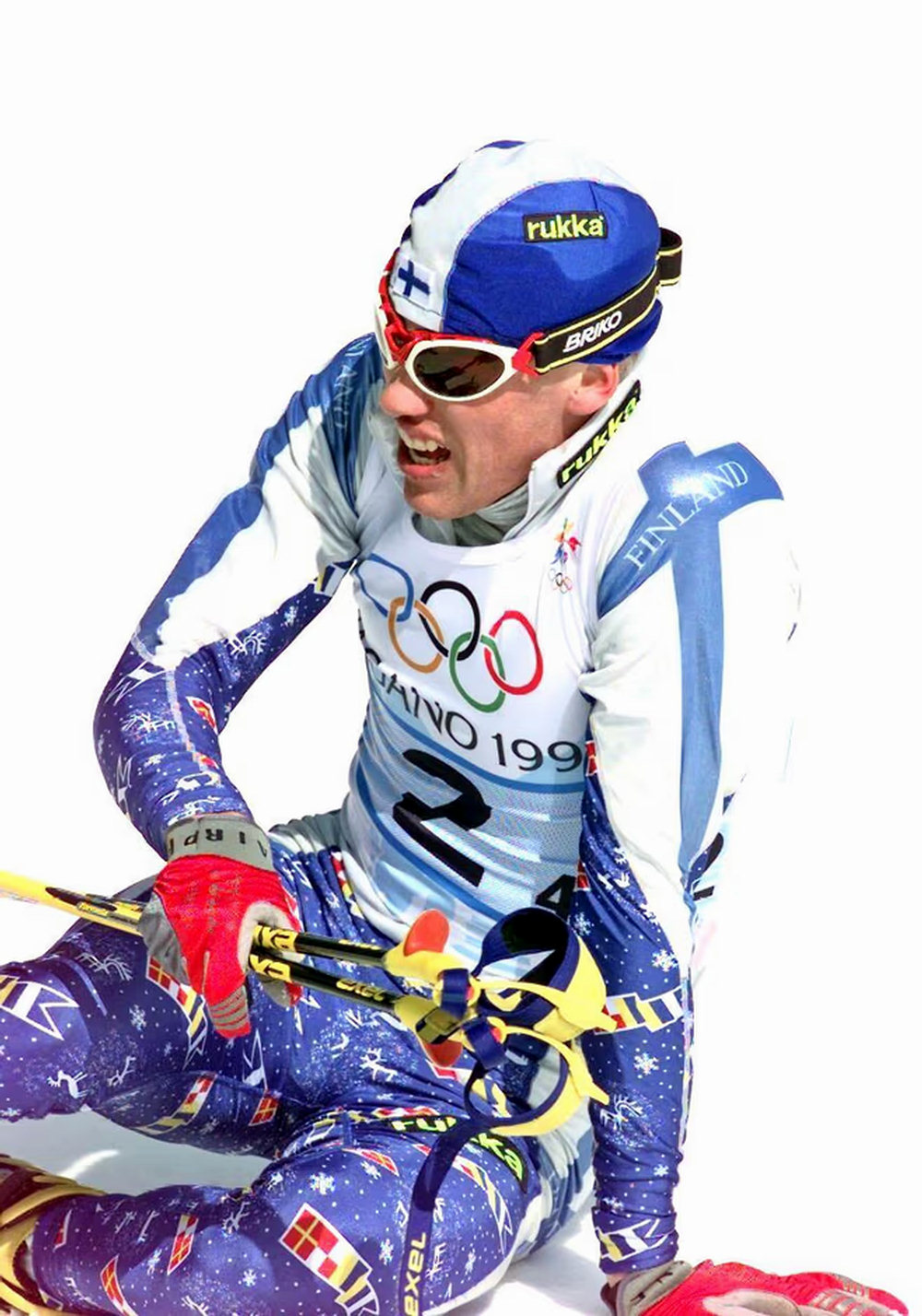 Яри Исомется на Олимпиаде в Нагано, 1998 год