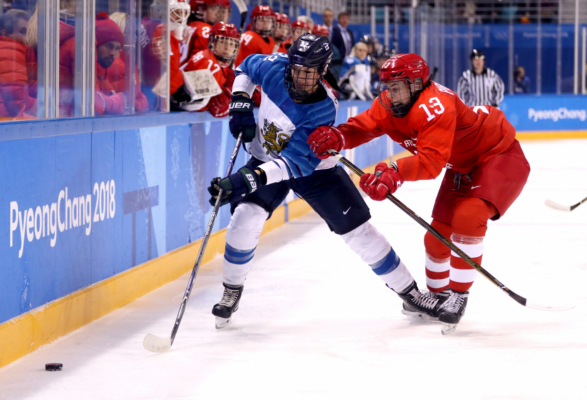 Женский хоккей. Матч за бронзу. Россия — Финляндия 2:3