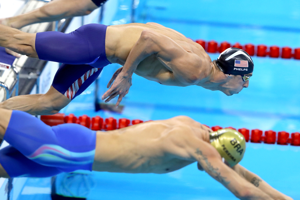 Золото Фелпса в комплексном плавании на 200 метров
