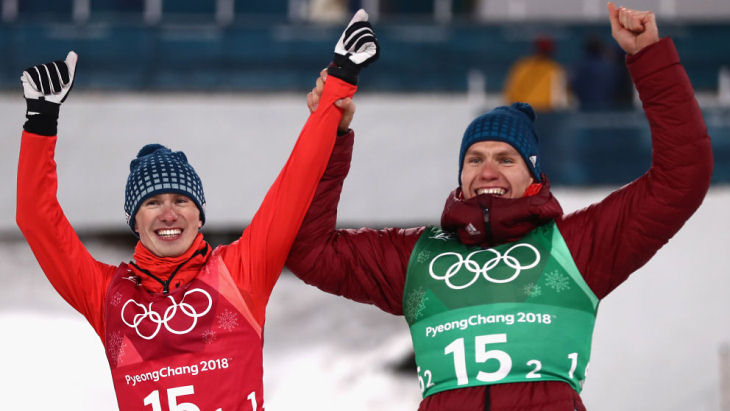 Денис Спицов и Александр Большунов