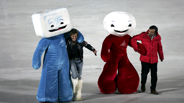 Талисманы Олимпиады: Глиз и Неве