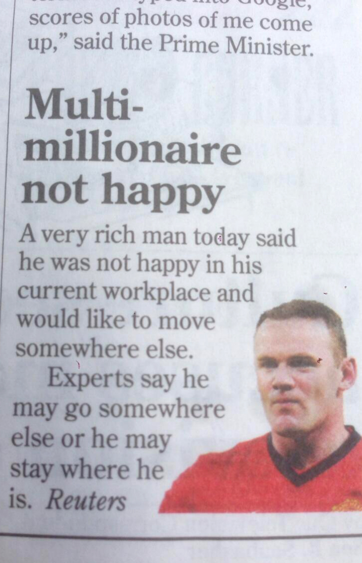 Трансфер Уэйна Руни глазами обычного человека