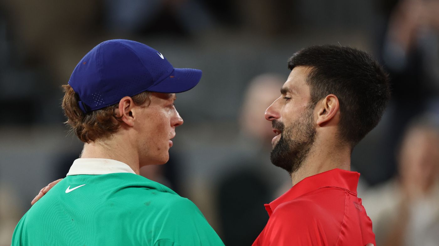 Янник Синнер и Новак Джокович