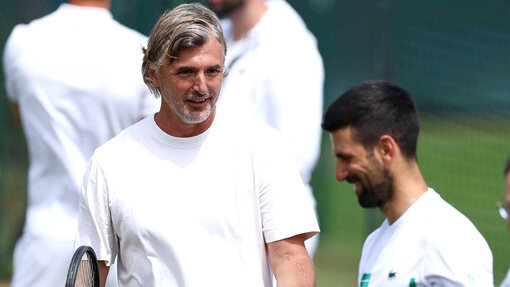 Горан Иванишевич и Новак Джокович 