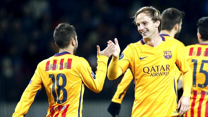 Иван Ракитич (справа) — герой первого матча с БАТЭ