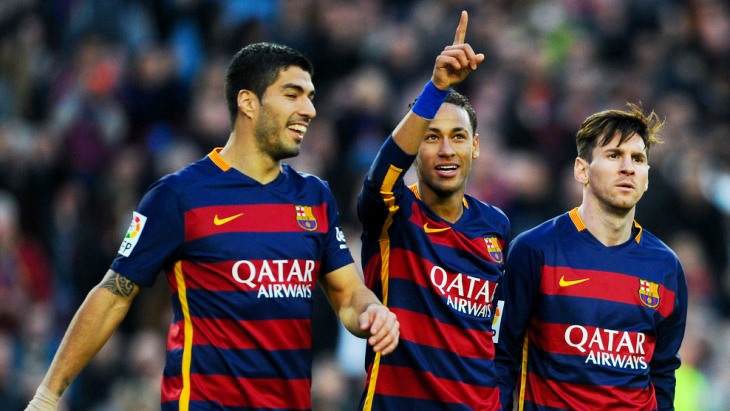 Луис Суарес, Неймар, Лионель Месси