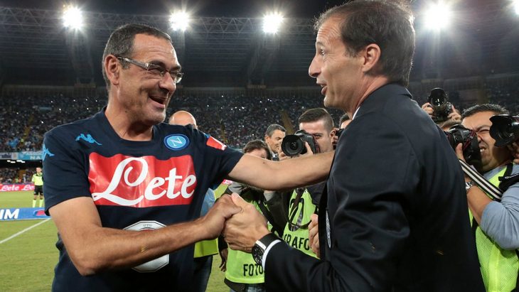 Маурицио Сарри (слева) и Массимилиано Аллегри