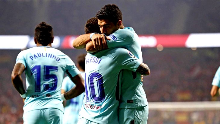 Лионель Месси и Луис Суарес