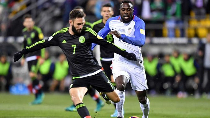 Фрагмент матча США — Мексика на отбор ЧМ-2018