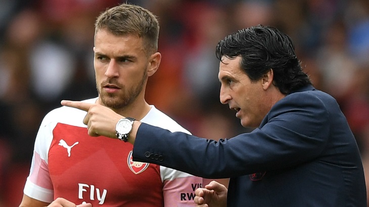 Унаи Эмери и Аарон Рэмзи