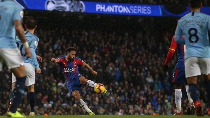 Удар Таунсенда по воротам «Ман Сити»