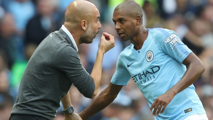 Пеп Гвардиола и Фернандиньо