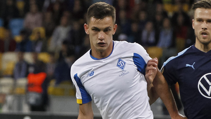 Владимир Шепелев в матче с «Мальме»