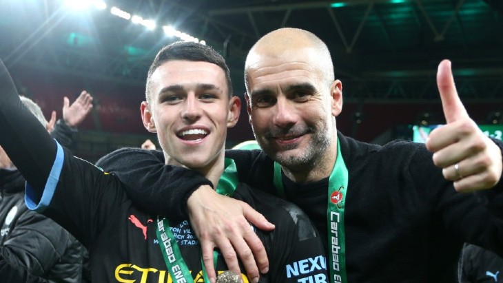 Фил Фоден и Хосеп Гвардиола