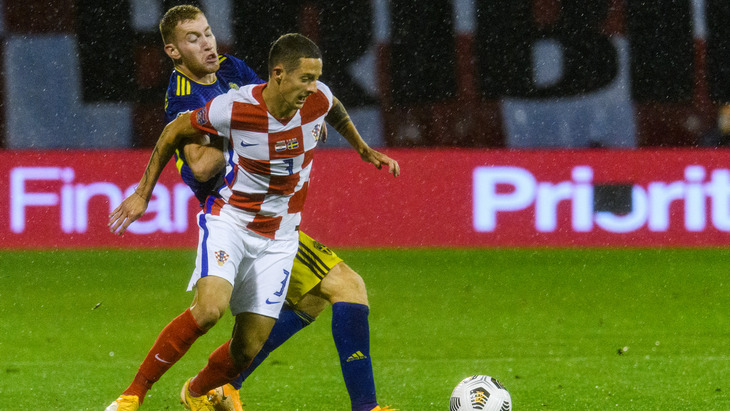 Хорватия выиграла у Швеции в домашнем матче со счетом 2:1