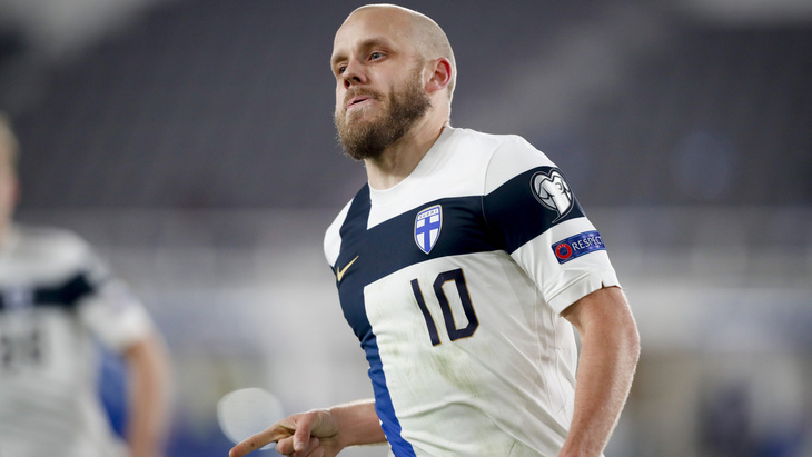 Теэму Пукки забил три гола в двух матчах отбора ЧМ-2022