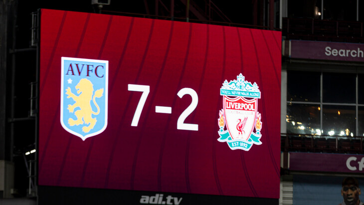 «Астон Вилла» разгромила «Ливерпуль» в первом круге со счетом 7:2