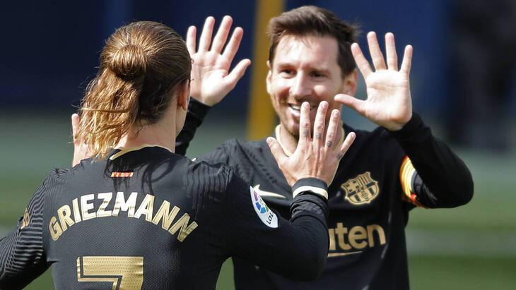 Антуан Гризманн и Лионель Месси