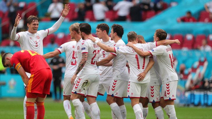 Сборная Дании забила восемь мячей в двух предыдущих матчах