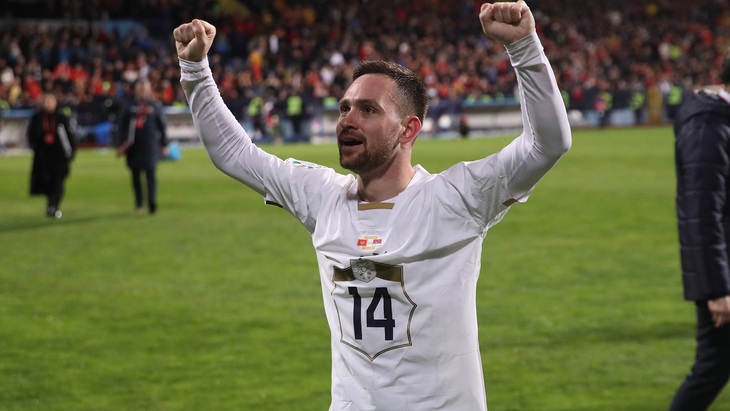 Сербия лидирует в группе отбора на Евро-2024