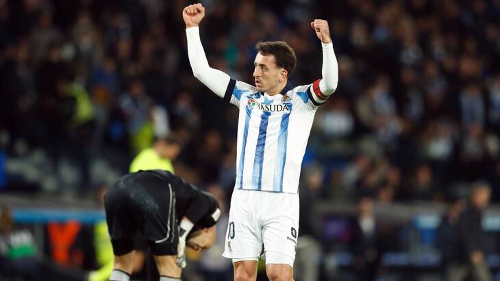 Капитан гостей Микель Оярсабаль