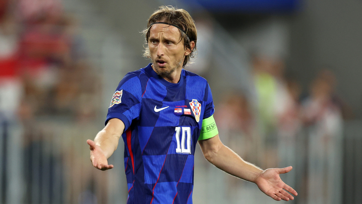 Лука Модрич — полузащитник сборной Хорватии