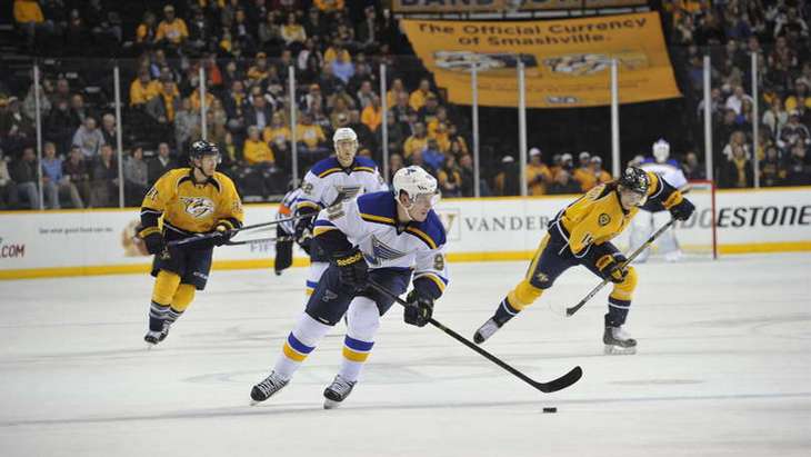 борьба в матче «Сент-Луиса» – «Нэшвилла»