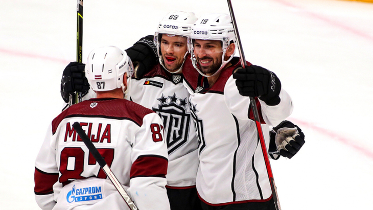 «Динамо» Рига в матче со «Спартаком»