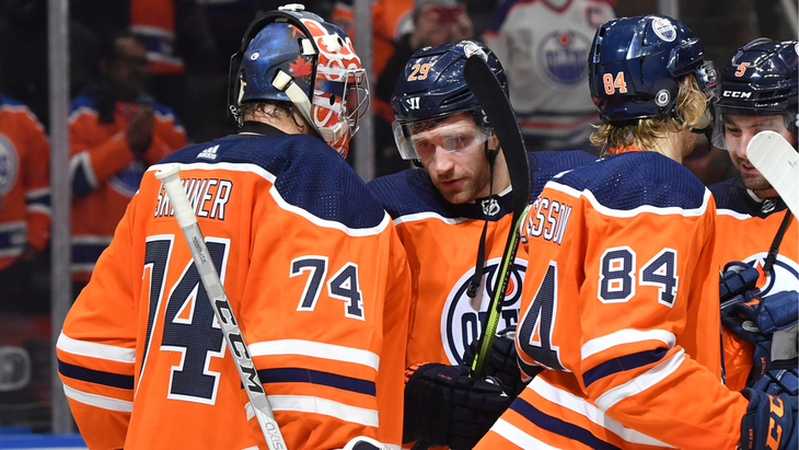 «Эдмонтон» в игре с «Коламбусом»