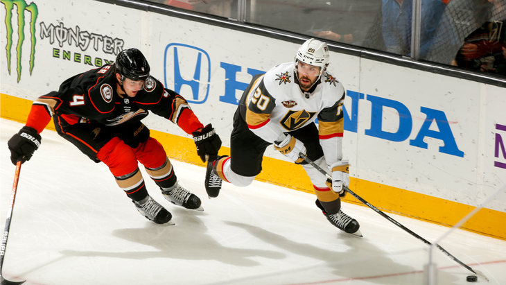 «Вегас» в прошлой игре с «Анахаймом»