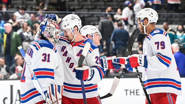 «Рейнджерс» в матче с «Сан-Хосе»