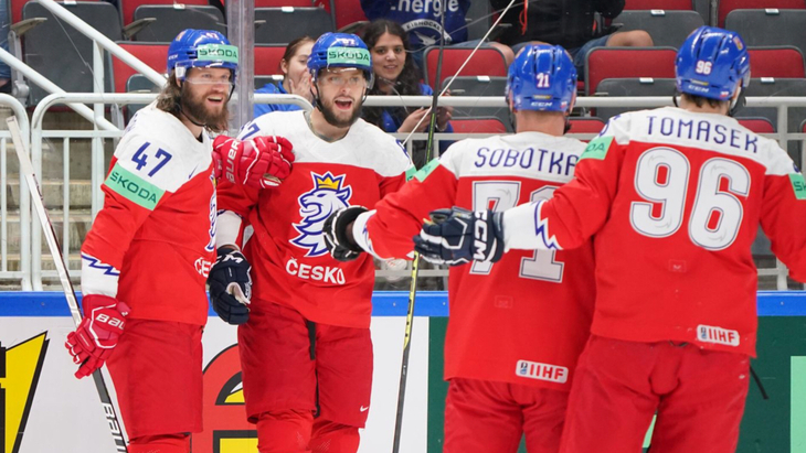 Чехия в матче с Казахстаном