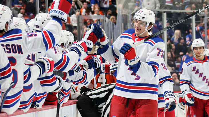 «Рейнджерс» в матче с «Филадельфией»