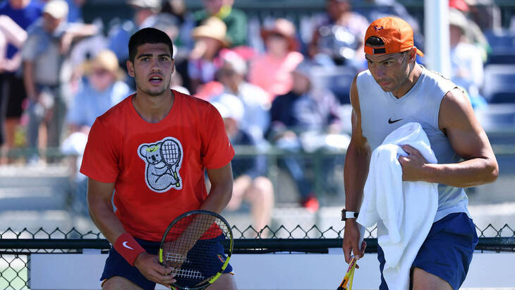 Карлос Алькарас и Рафаэль Надаль