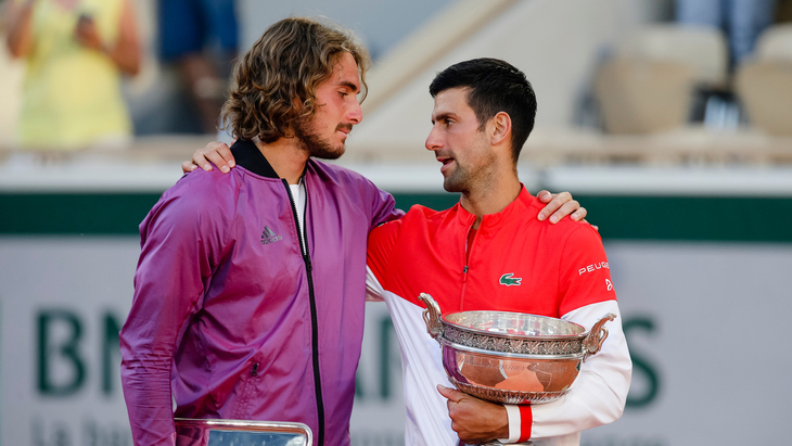 Стефанос Циципас и Новак Джокович