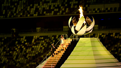 Олимпийский огонь в Токио-2020